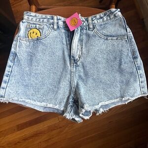 DRESSED IN LALA Happy Hour Denim Shorts NWT